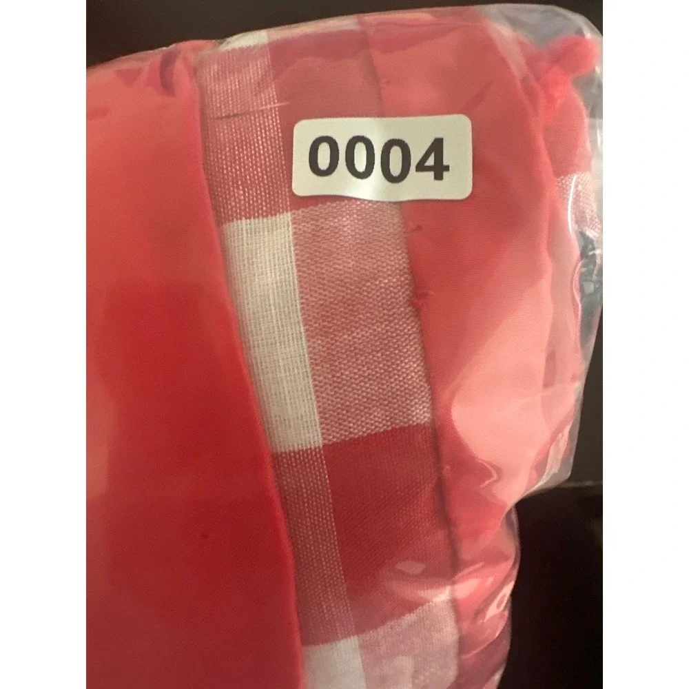 Vintage Raggedy Ann Quilt Baby Red Gingham Checkered Puffy Applique Handmade‎